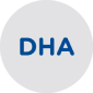 Ikonka z napisem DHA