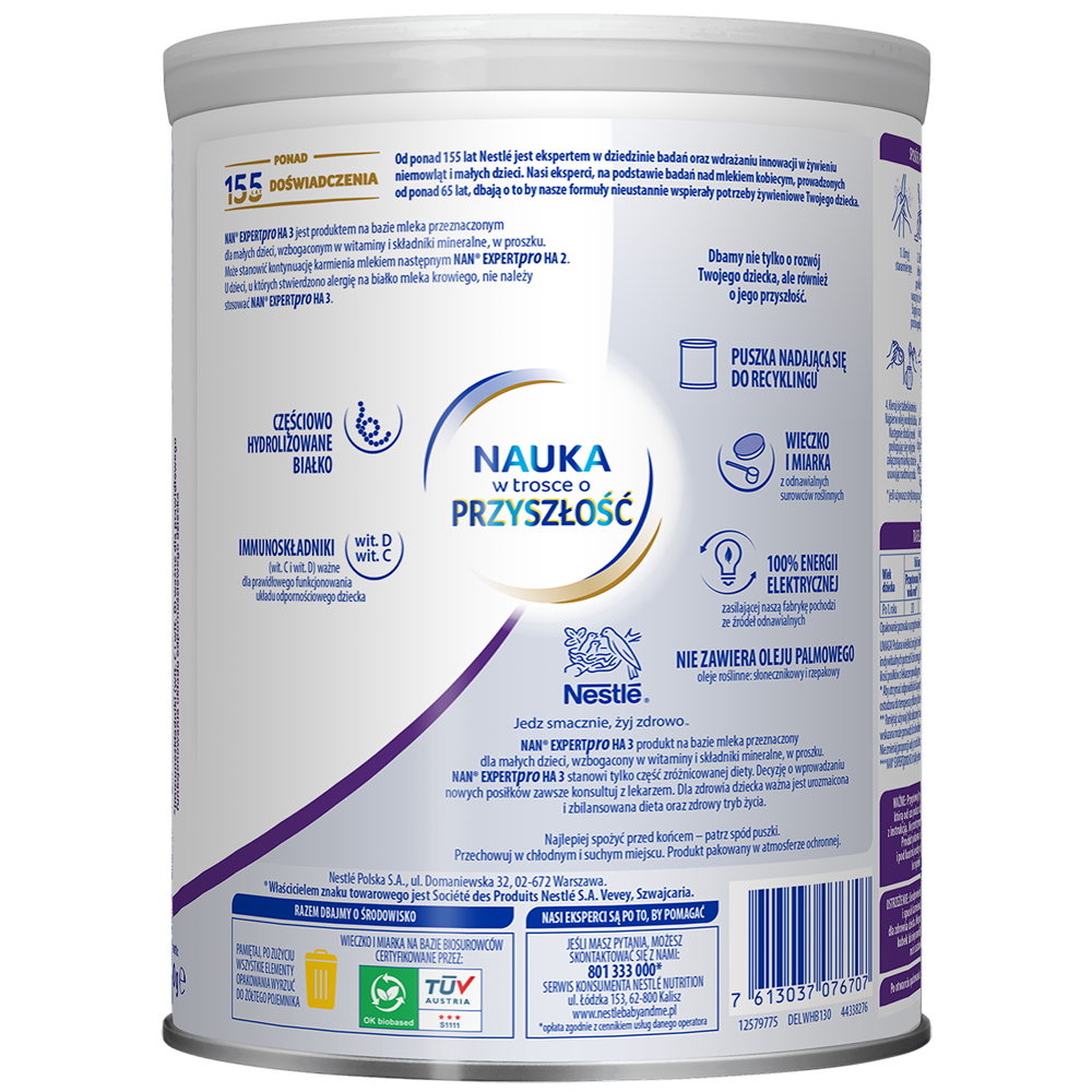 opakowanie puszki NAN EXPERTPRO HA 3