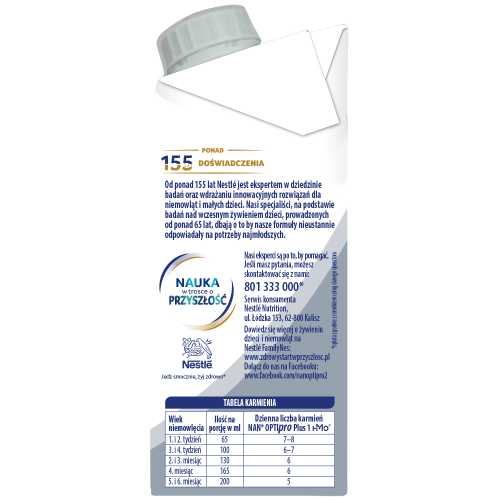 NAN® OPTIPRO® Plus 1 HMO w płynie 200 ml