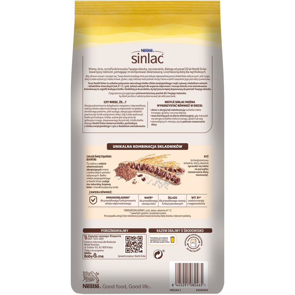 Nestlé Sinlac Bezglutenowy produkt zbożowy