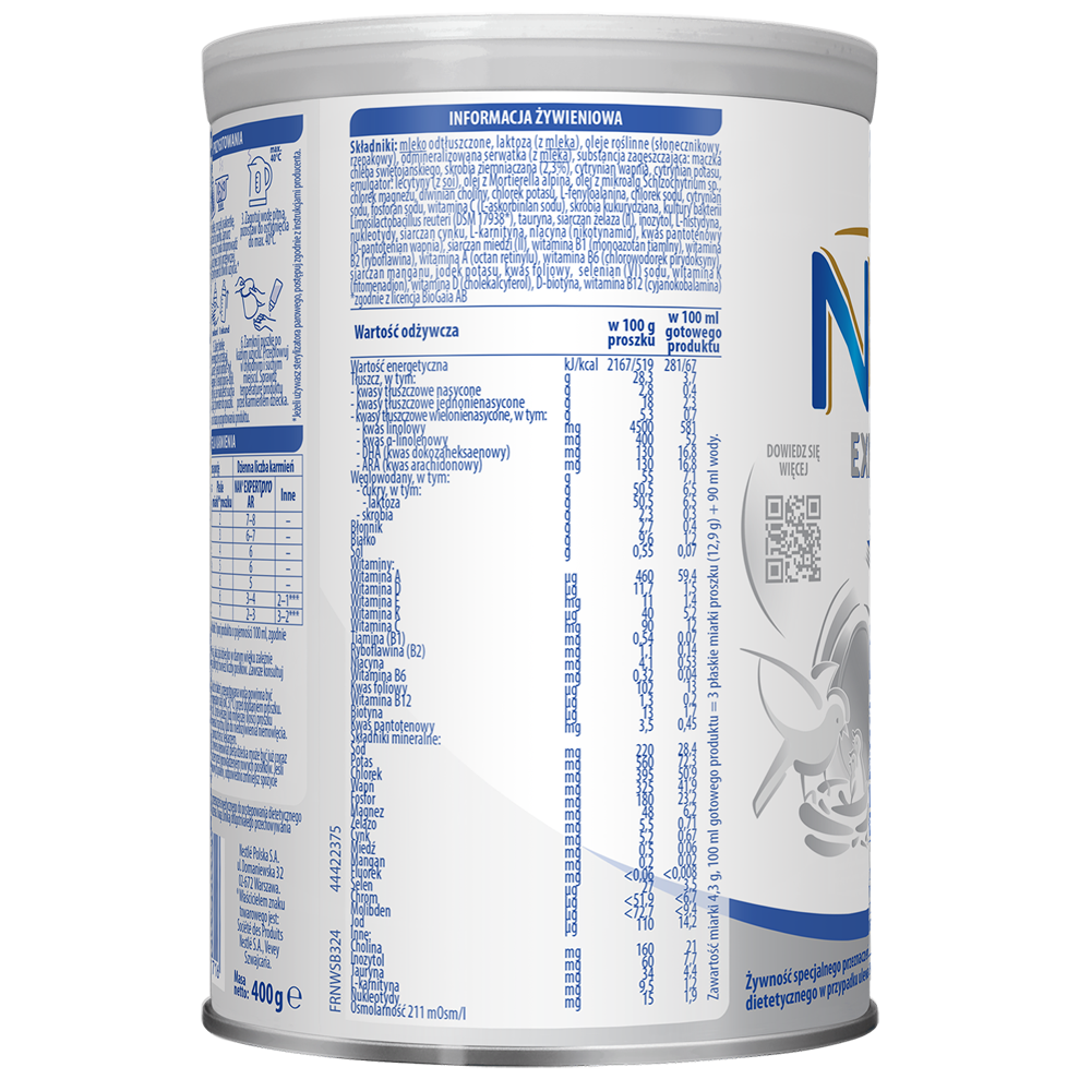 opakowanie żywności specjalnego przeznaczenia medycznego NAN EXPERTPro AR