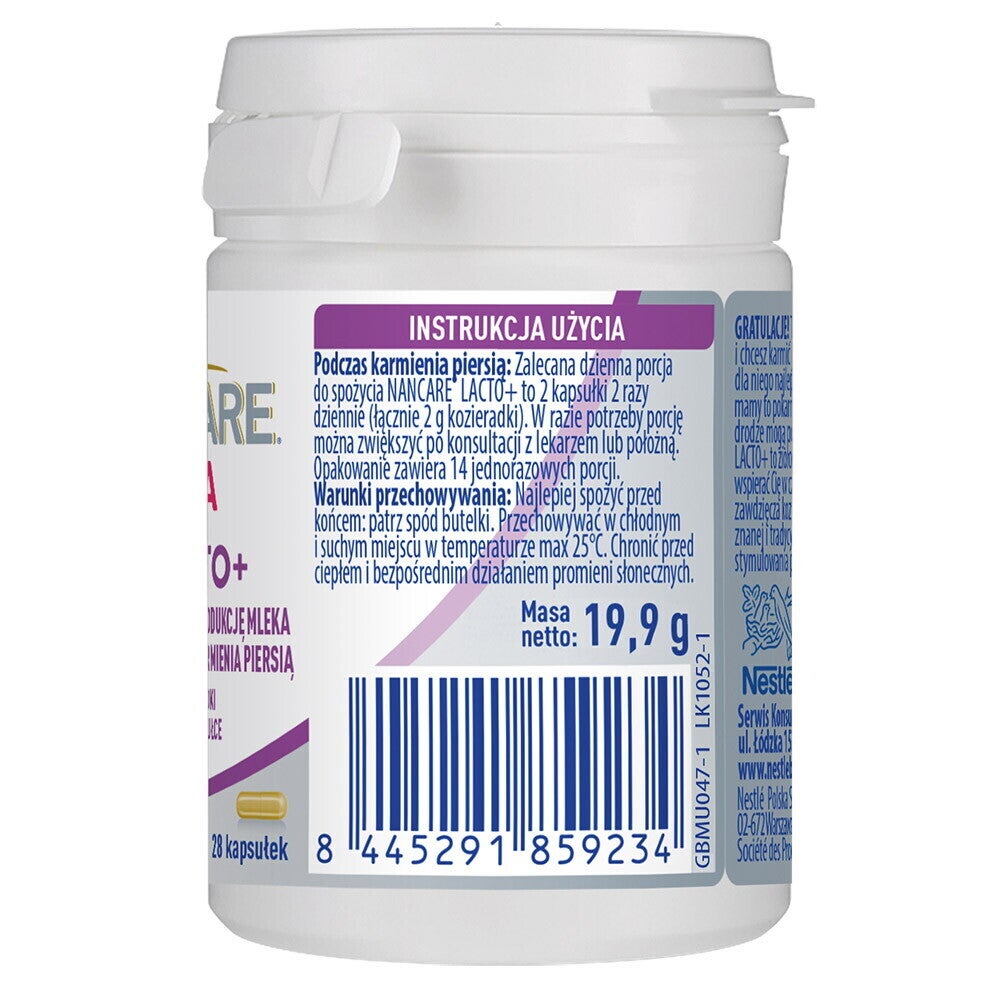 Opakowanie suplementu diety NANCARE® MAMA LACTO+™