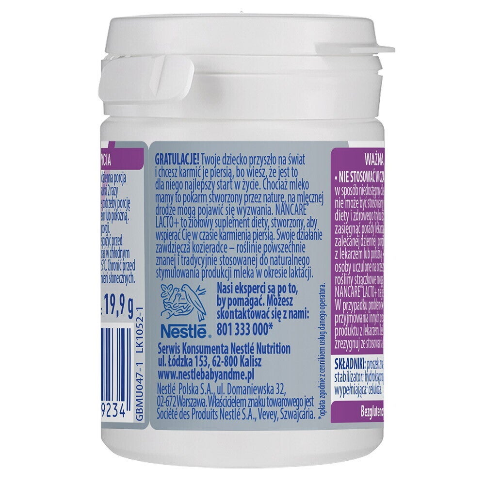 Opakowanie suplementu diety NANCARE® MAMA LACTO+™
