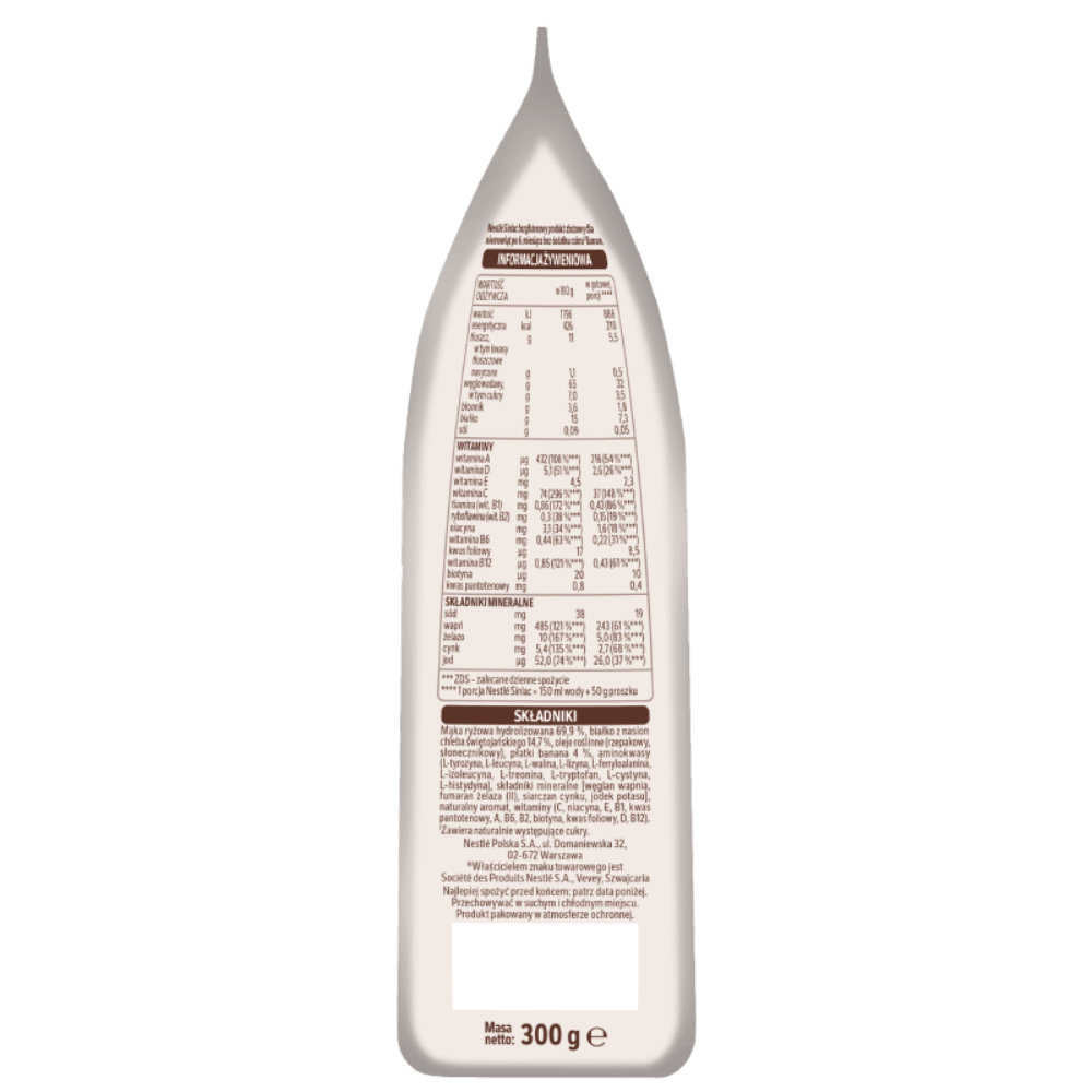 Nestle Sinlac® Banan bez dodatku cukru