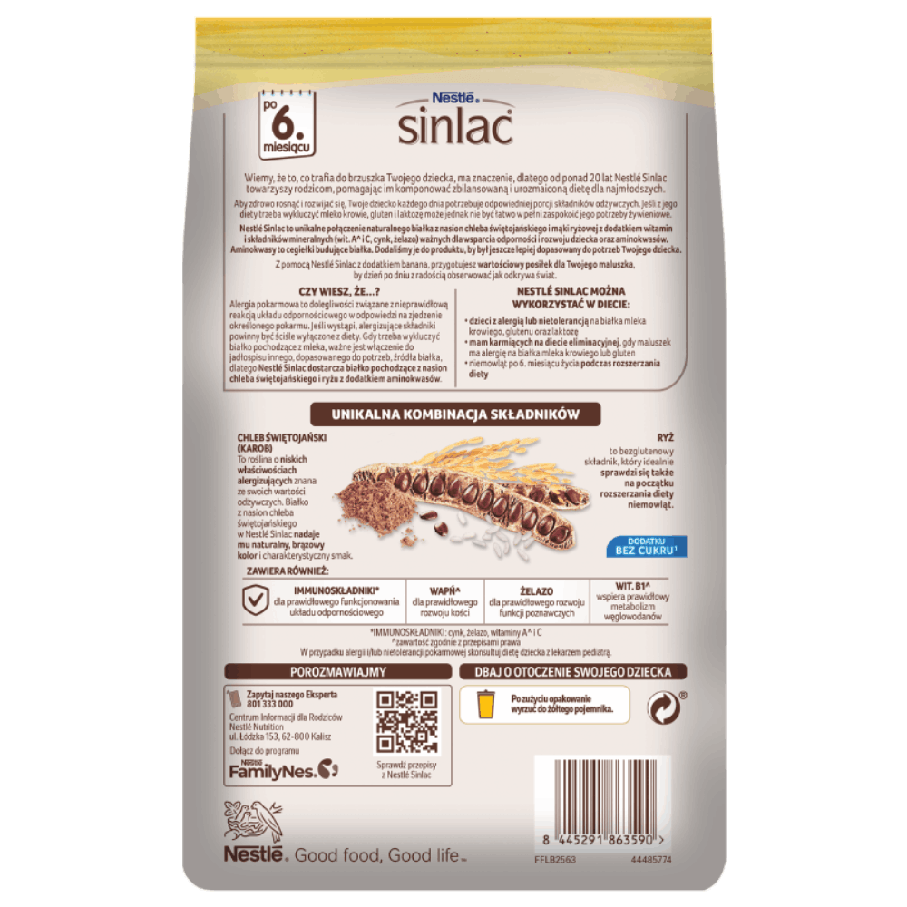 Nestle Sinlac® Banan bez dodatku cukru