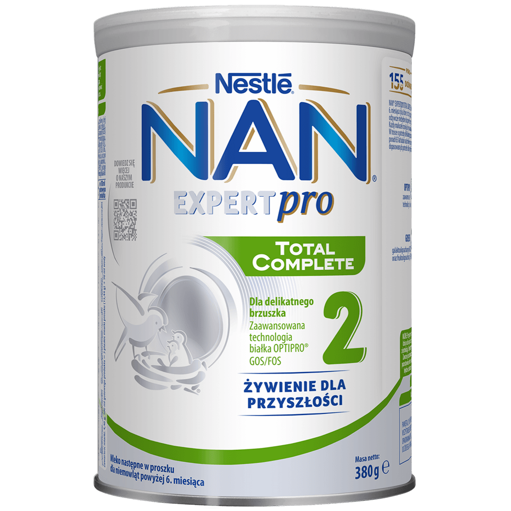 opakowanie puszki mleka następnego NAN® EXPERTpro Total Complete 2