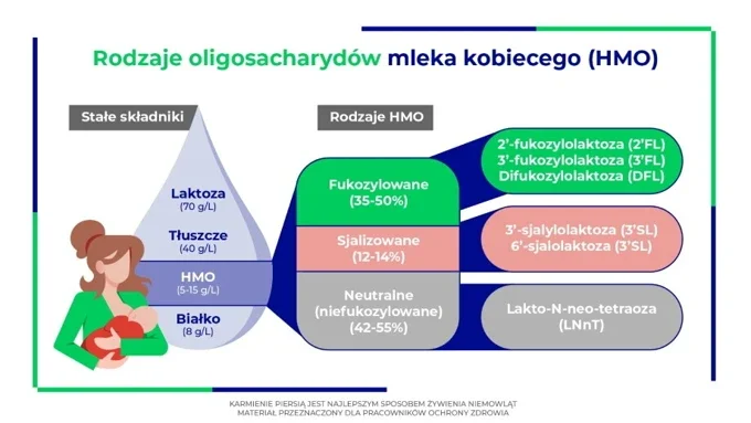 Rodzaje HMO w mleku matki